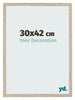 Marco de Fotos 30x42cm Roble Sonoma MDF Bologna Delantera Tamano | Yourdecoration.es