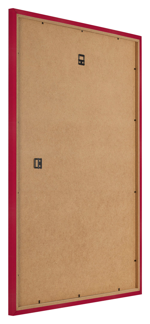 Marco de Fotos 30x42cm Rojo MDF Bologna Trasera Oblicuo | Yourdecoration.es