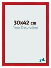 Marco de Fotos 30x42cm Rojo MDF Pisa Delantera Tamano | Yourdecoration.es