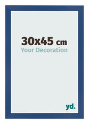 Marco de Fotos 30x45 cm Azul Oscuro MDF Bologna Delantera Tamano | Yourdecoration.es