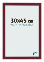 Marco de Fotos 30x45 cm Vino Tinto Barrido MDF Bologna Delantera Tamano | Yourdecoration.es