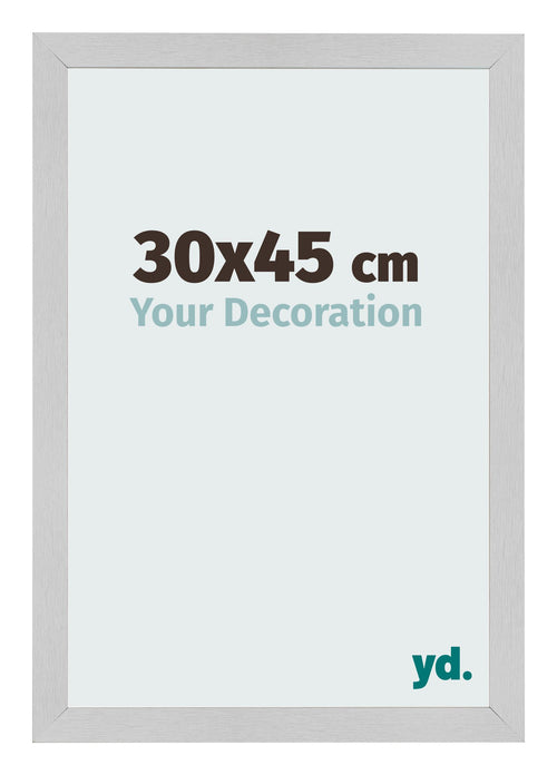 Marco de Fotos 30x45cm Acero Inoxidable MDF Bologna Delantera Tamano | Yourdecoration.es