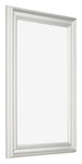 Marco de Fotos 30x45cm Blanco Barrido MDF Lazio Delantera Oblicuo | Yourdecoration.es