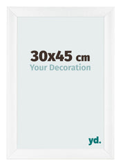 Marco de Fotos 30x45cm Blanco Vintage MDF Pisa Delantera Tamano | Yourdecoration.es