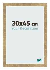Marco de Fotos 30x45cm Dorado Antiguo MDF Bologna Delantera Tamano | Yourdecoration.es