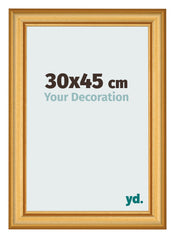 Marco de Fotos 30x45cm Dorado Matte MDF Lazio Delantera Tamano | Yourdecoration.es