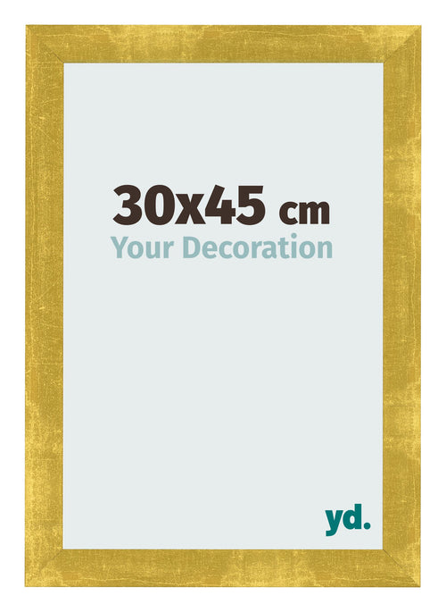 Marco de Fotos 30x45cm Dorado Vintage MDF Pisa Delantera Tamano | Yourdecoration.es