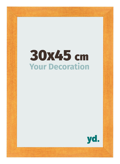 Marco de Fotos 30x45cm Naranja MDF Pisa Delantera Tamano | Yourdecoration.es