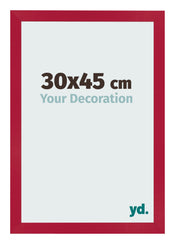 Marco de Fotos 30x45cm Rojo MDF Bologna Delantera Tamano | Yourdecoration.es