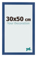 Marco de Fotos 30x50 cm Azul Oscuro MDF Bologna Delantera Tamano | Yourdecoration.es