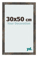 Marco de Fotos 30x50 cm Metal Oxidado MDF Bologna Delantera Tamano | Yourdecoration.es