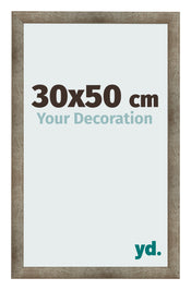 Marco de Fotos 30x50 cm Metal Vintage MDF Bologna Delantera Tamano | Yourdecoration.es