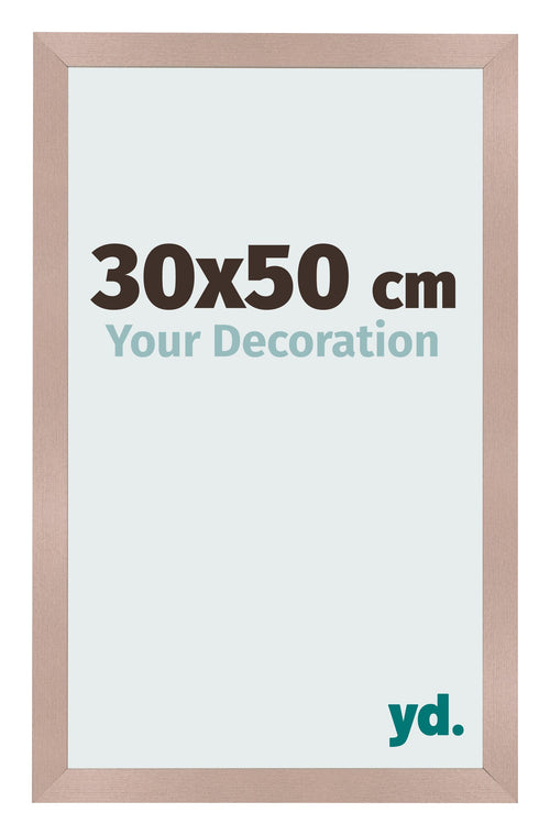 Marco de Fotos 30x50 cm Rosa Viejo MDF Bologna Delantera Tamano | Yourdecoration.es