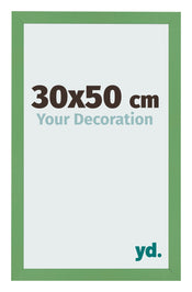 Marco de Fotos 30x50 cm Verde MDF Bologna Delantera Tamano | Yourdecoration.es