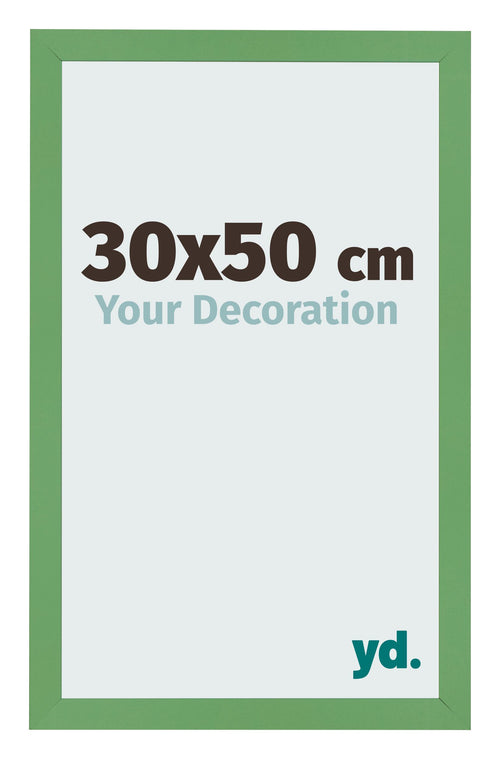 Marco de Fotos 30x50 cm Verde MDF Bologna Delantera Tamano | Yourdecoration.es