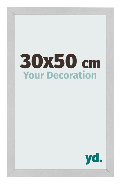 Marco de Fotos 30x50cm Acero Inoxidable MDF Bologna Delantera Tamano | Yourdecoration.es
