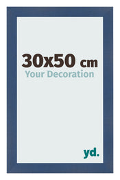 Marco de Fotos 30x50cm Azul Oscuro Barrido MDF Pisa Delantera Tamano | Yourdecoration.es