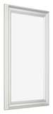 Marco de Fotos 30x50cm Blanco Barrido MDF Lazio Delantera Oblicuo | Yourdecoration.es
