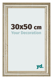 Marco de Fotos 30x50cm Brillo Metalico MDF Lazio Delantera Tamano | Yourdecoration.es