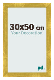 Marco de Fotos 30x50cm Dorado Vintage MDF Pisa Delantera Tamano | Yourdecoration.es