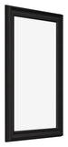 Marco de Fotos 30x50cm Negro Grano De Madera MDF Lazio Delantera Oblicuo | Yourdecoration.es