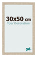 Marco de Fotos 30x50cm Roble Sonoma MDF Bologna Delantera Tamano | Yourdecoration.es