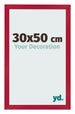 Marco de Fotos 30x50cm Rojo MDF Bologna Delantera Tamano | Yourdecoration.es