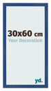 Marco de Fotos 30x60 cm Azul Oscuro MDF Bologna Delantera Tamano | Yourdecoration.es