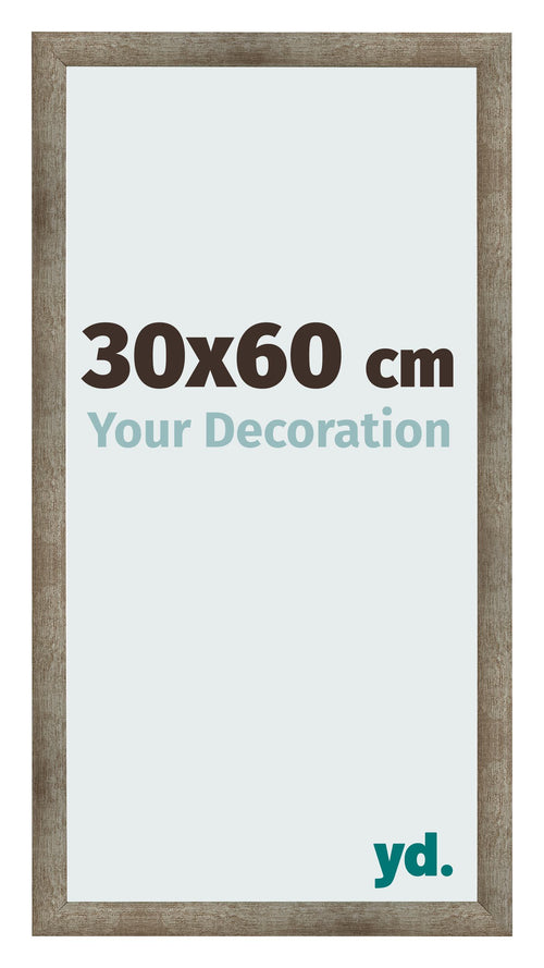 Marco de Fotos 30x60 cm Metal Vintage MDF Bologna Delantera Tamano | Yourdecoration.es