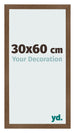 Marco de Fotos 30x60 cm Roble Rustico MDF Bologna Delantera Tamano | Yourdecoration.es