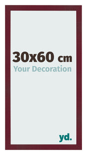 Marco de Fotos 30x60 cm Vino Tinto Barrido MDF Bologna Delantera Tamano | Yourdecoration.es
