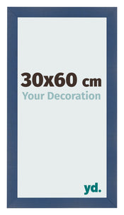 Marco de Fotos 30x60cm Azul Oscuro Barrido MDF Pisa Delantera Tamano | Yourdecoration.es