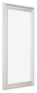Marco de Fotos 30x60cm Blanco Barrido MDF Lazio Delantera Oblicuo | Yourdecoration.es