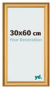 Marco de Fotos 30x60cm Dorado Matte MDF Lazio Delantera Tamano | Yourdecoration.es