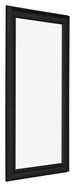 Marco de Fotos 30x60cm Negro Grano De Madera MDF Lazio Delantera Oblicuo | Yourdecoration.es