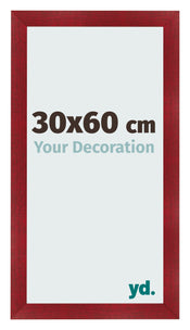 Marco de Fotos 30x60cm Vino Tinto Barrido MDF Pisa Delantera Tamano | Yourdecoration.es