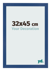 Marco de Fotos 32x45 cm Azul Oscuro MDF Bologna Delantera Tamano | Yourdecoration.es