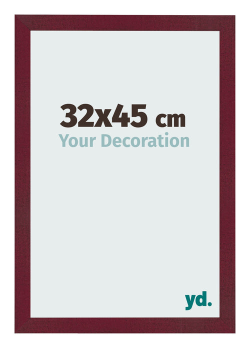 Marco de Fotos 32x45 cm Vino Tinto Barrido MDF Bologna Delantera Tamano | Yourdecoration.es
