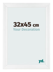Marco de Fotos 32x45cm Blanco Vintage MDF Pisa Delantera Tamano | Yourdecoration.es