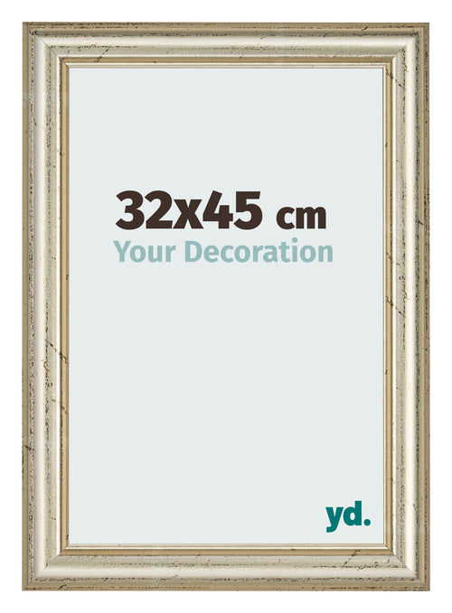 Marco de Fotos 32x45cm Brillo Metalico MDF Lazio Delantera Tamano | Yourdecoration.es