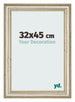 Marco de Fotos 32x45cm Brillo Metalico MDF Lazio Delantera Tamano | Yourdecoration.es