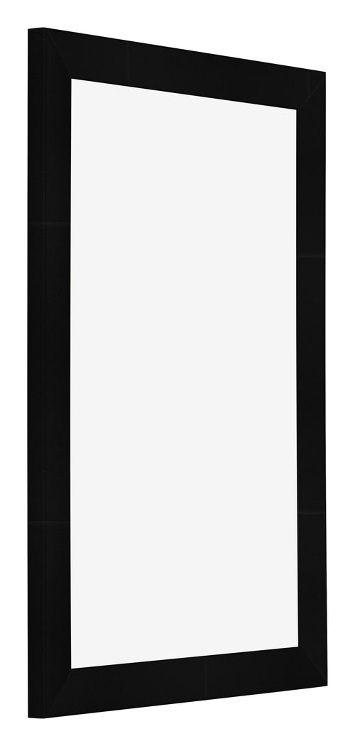 Marco de Fotos 32x45cm Negro Plateado Pulido MDF Pisa Delantera Oblicuo | Yourdecoration.es