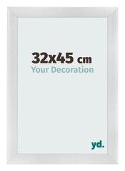 Marco de Fotos 32x45cm Plateado Negro Barrido MDF Pisa Delantera Tamano | Yourdecoration.es
