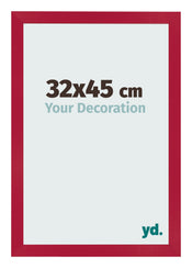 Marco de Fotos 32x45cm Rojo MDF Bologna Delantera Tamano | Yourdecoration.es