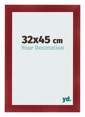 Marco de Fotos 32x45cm Vino Tinto Barrido MDF Pisa Delantera Tamano | Yourdecoration.es