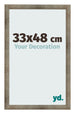 Marco de Fotos 33x48 cm Metal Vintage MDF Bologna Delantera Tamano | Yourdecoration.es