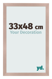 Marco de Fotos 33x48 cm Rosa Viejo MDF Bologna Delantera Tamano | Yourdecoration.es