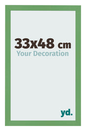 Marco de Fotos 33x48 cm Verde MDF Bologna Delantera Tamano | Yourdecoration.es