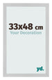 Marco de Fotos 33x48cm Acero Inoxidable MDF Bologna Delantera Tamano | Yourdecoration.es