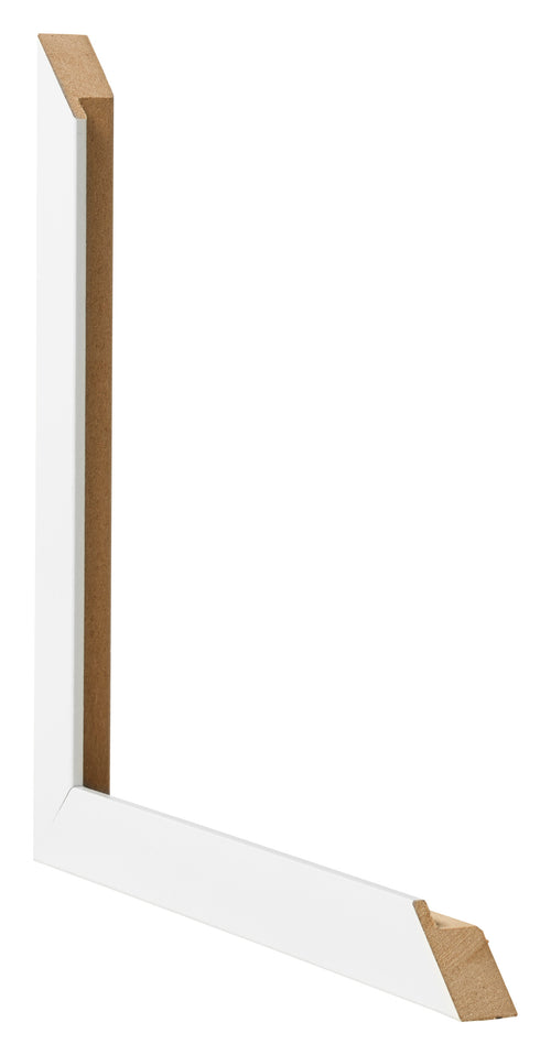 Marco de Fotos 33x48cm Blanco Brillante MDF Bologna Detalle Diametro | Yourdecoration.es